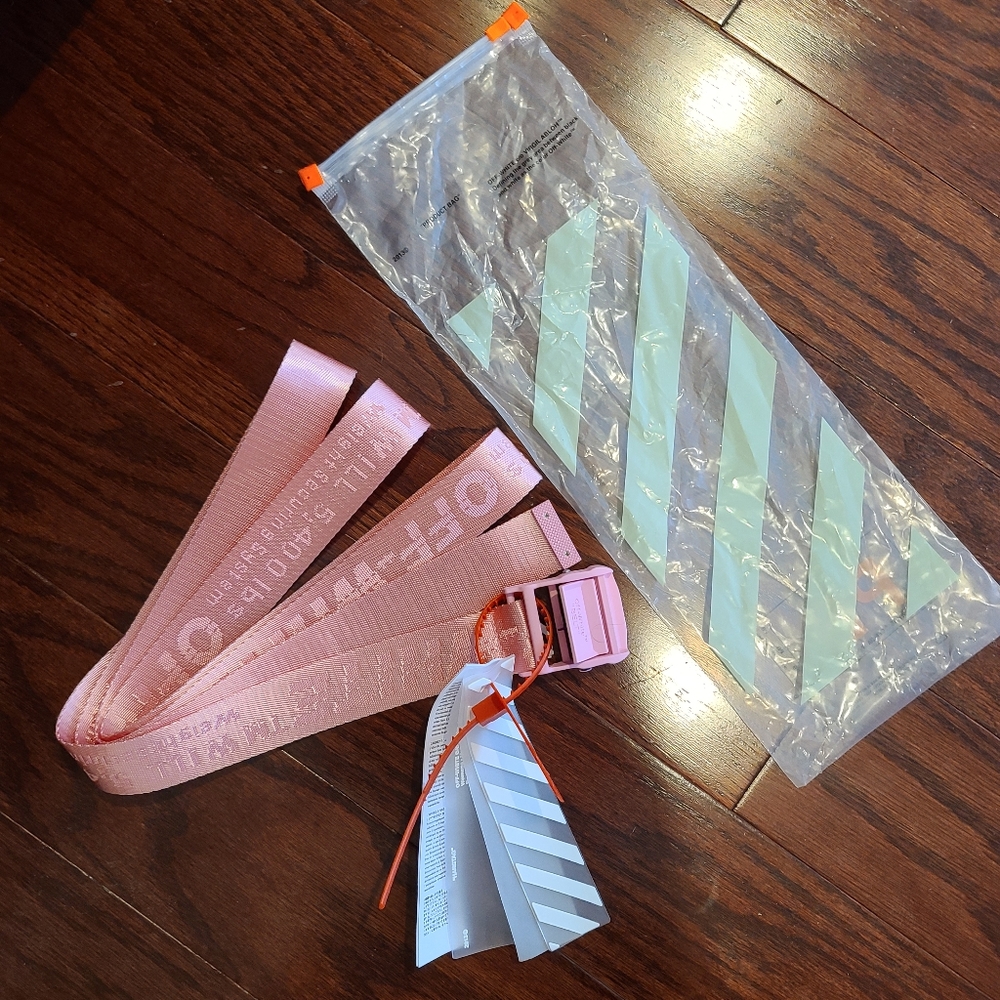 Pink Off-White belt
